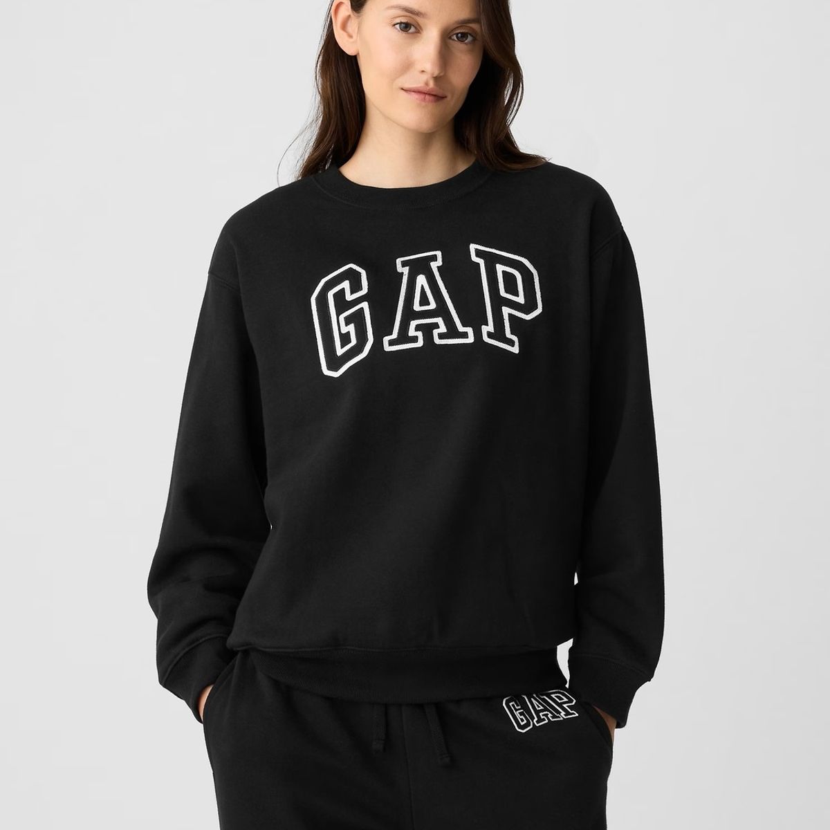 GAP - Polerón Logo Sin Cierre Negro GAP