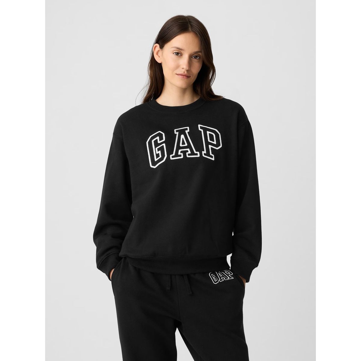 GAP - Polerón Logo Sin Cierre Negro GAP