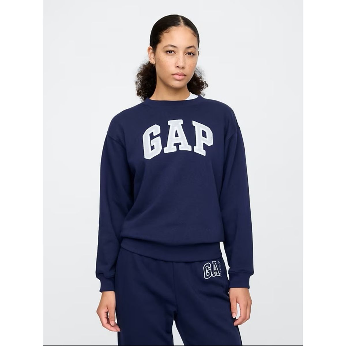 GAP - Polerón Mujer Gap Logo Sin Cierre Azul