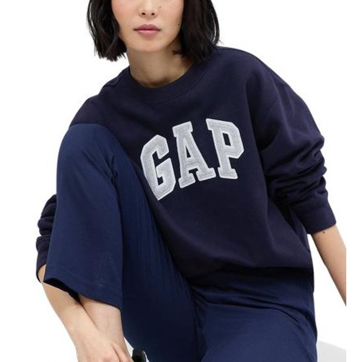 GAP - Polerón Logo Sin Cierre Azul GAP