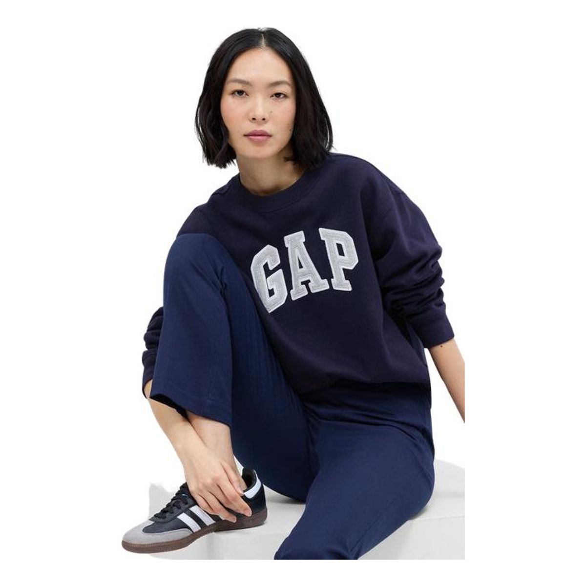 GAP - Polerón Logo Sin Cierre Azul GAP