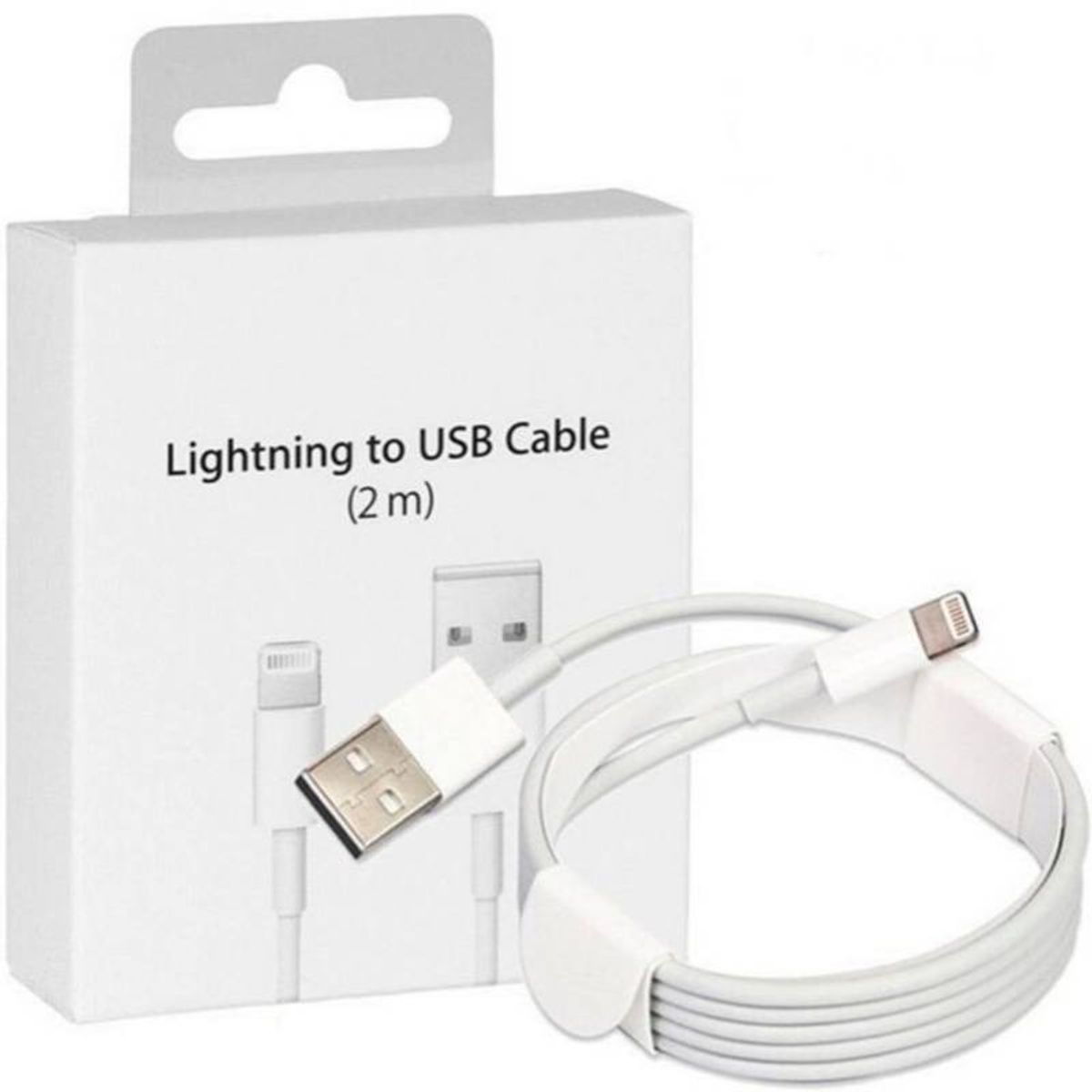 GENERICO - Cable datos para iPhone USB a Lightning 2 Metros