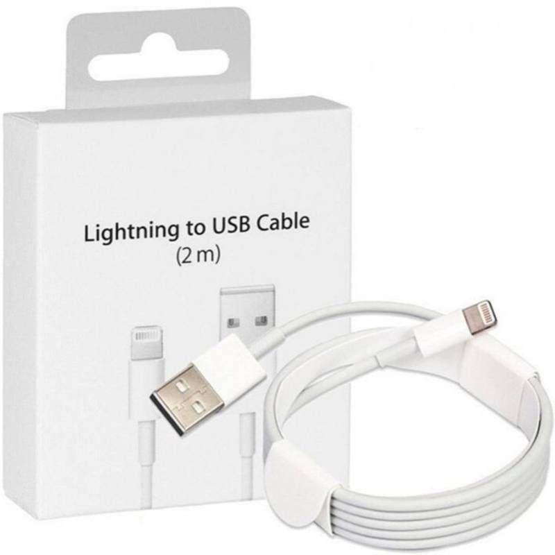 GENERICO - Cable datos para iPhone USB a Lightning 2 Metros