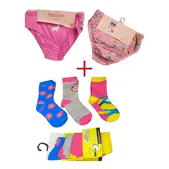 MINIONS - Bipack calzones Unicornio Talla 6 con tripack calcetines 27-30