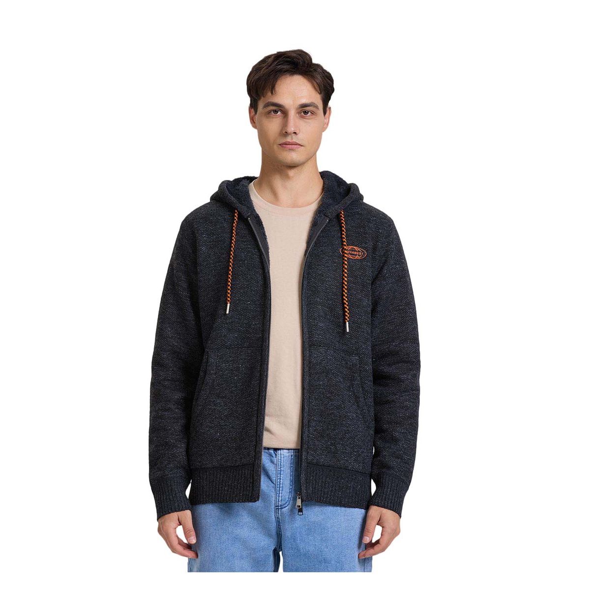 FASHION'S PARK - Sweater Hombre Full Zipper Negro Fashion's Park