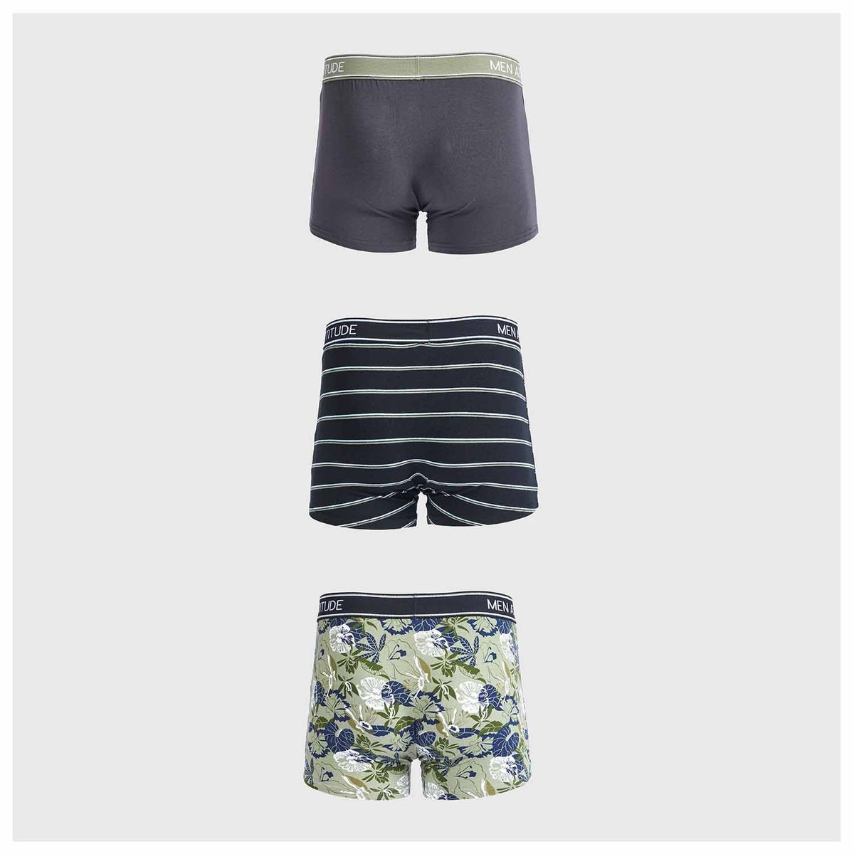 FASHION'S PARK - Boxer Hombre Tripack Básico Verde Fashion's Park