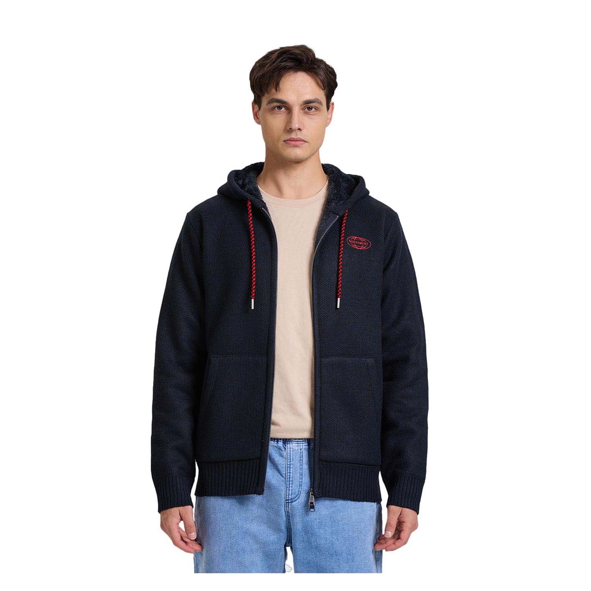FASHION'S PARK - Polerón Hombre Full Zipper Azul Fashion's Park