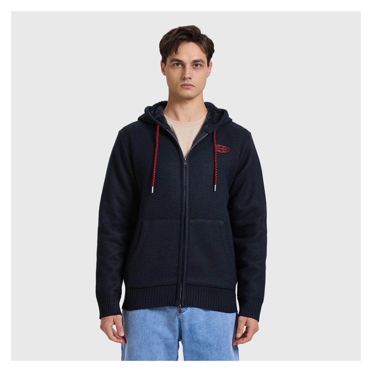 FASHION'S PARK - Polerón Hombre Full Zipper Azul Fashion's Park