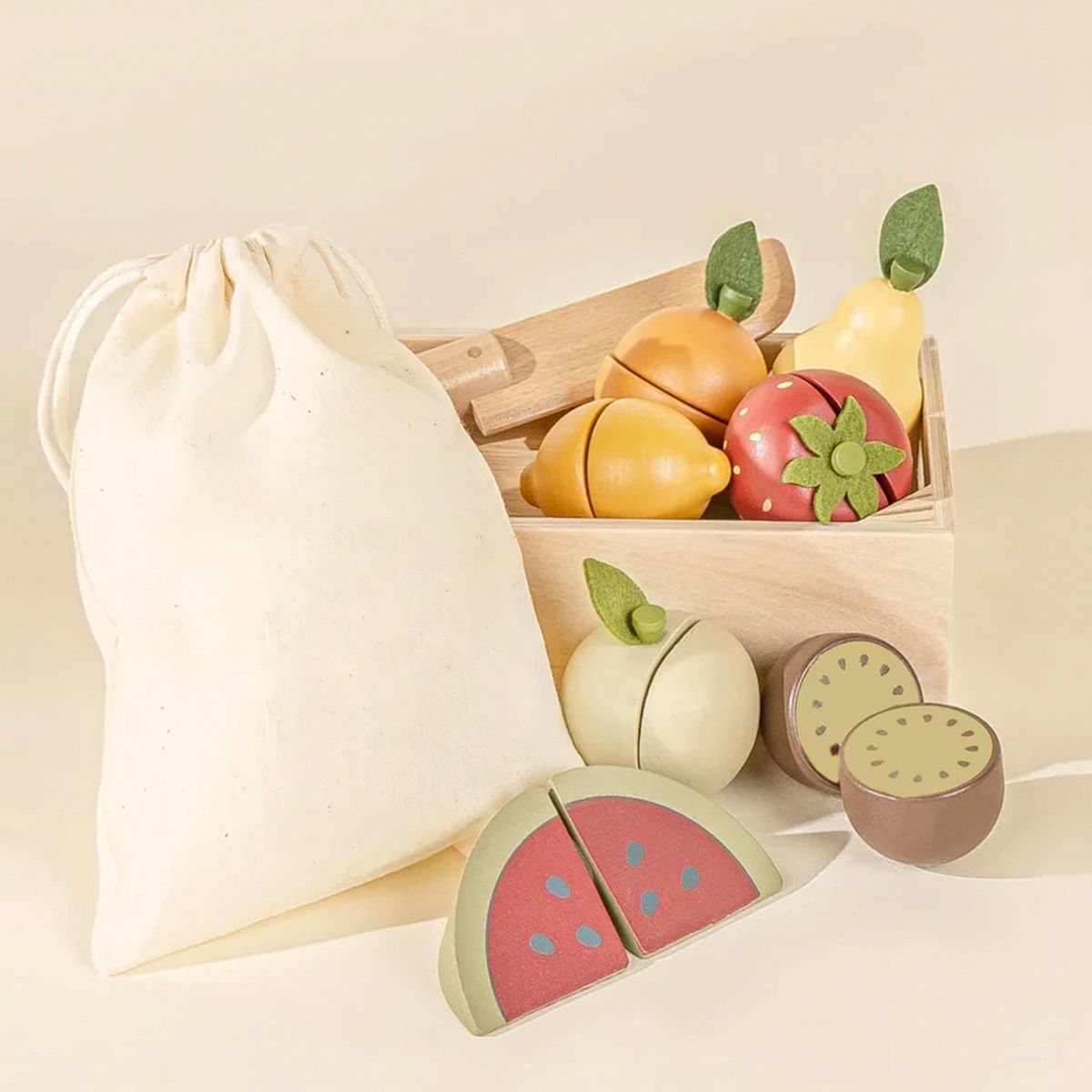 FORM DESIGN - Set Frutas de Madera Multicolor Form