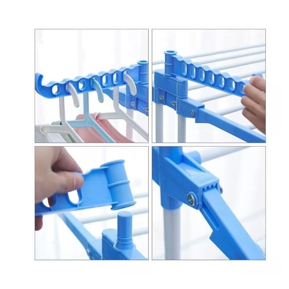 GENERICO - Tendedero Ropa Colgador Pechero Plegable 3 Niveles