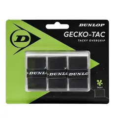 DUNLOP - Overgrip Gecko Tac Negro X3 Tenis Padel