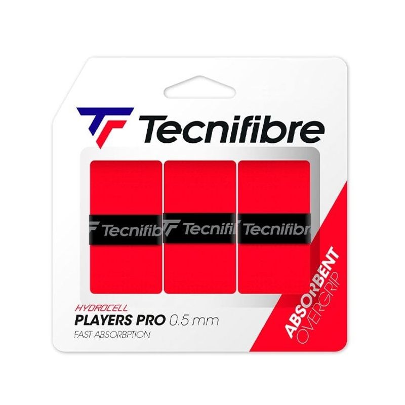 TECNIFIBRE - Overgrip Tecnifibre Pro Players Rojo X3 Tenis Padel