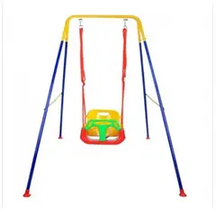 JUGUETON - Columpio Bebe Niño Metal Cuerda Regulable