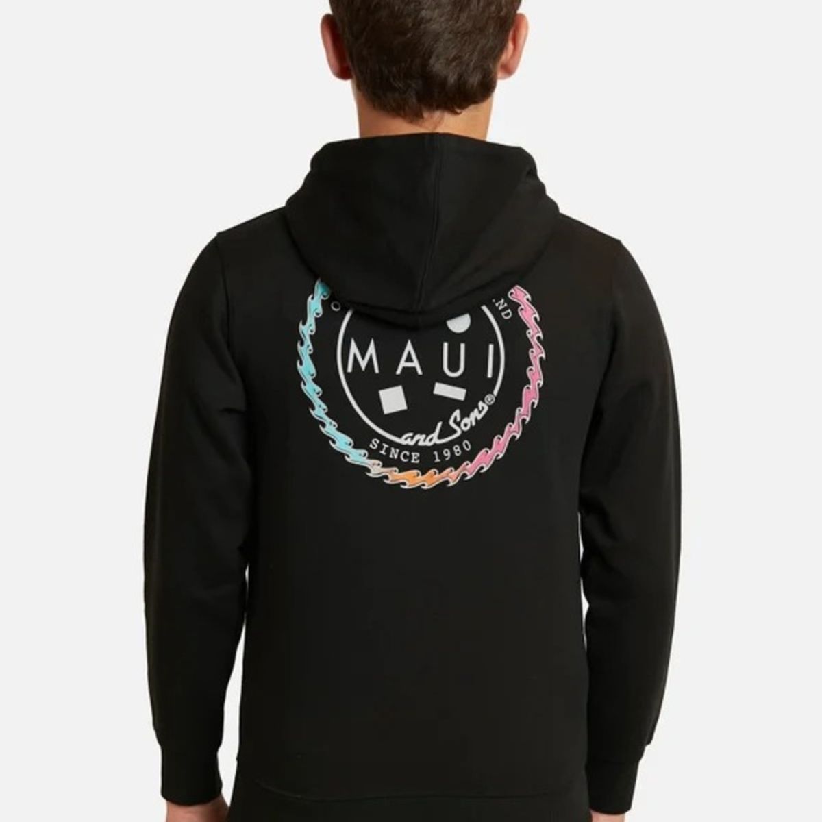 MAUI AND SONS - Poleron Fullzipper Logo Sta Negro Infantil Maui And Sons