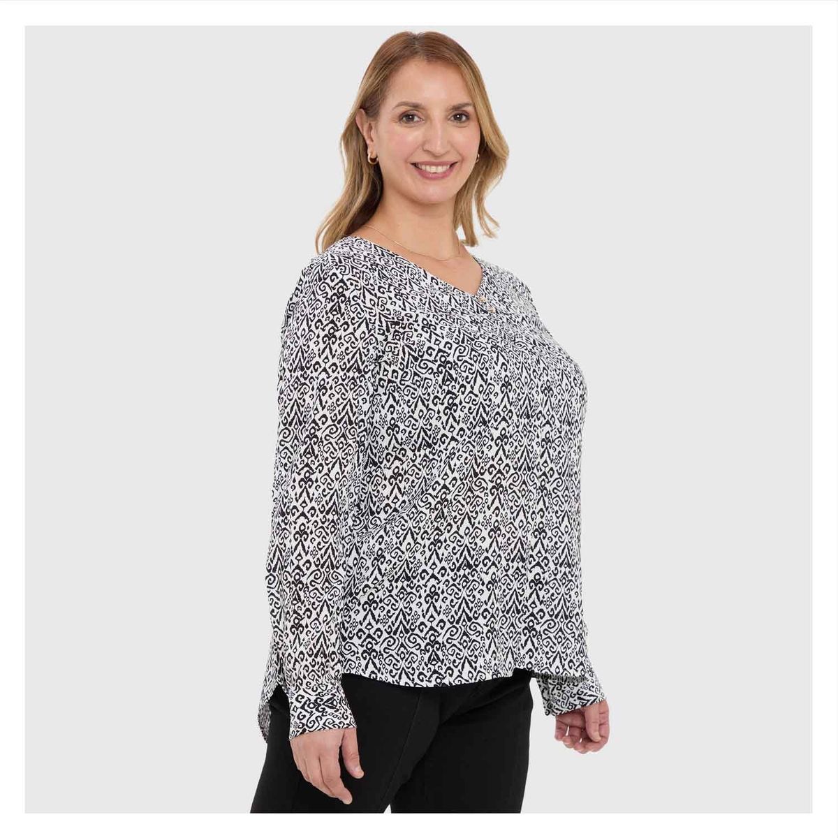FASHION'S PARK - Blusa Mujer Pinza Pliegue Delantero Crudo Fashion's Park
