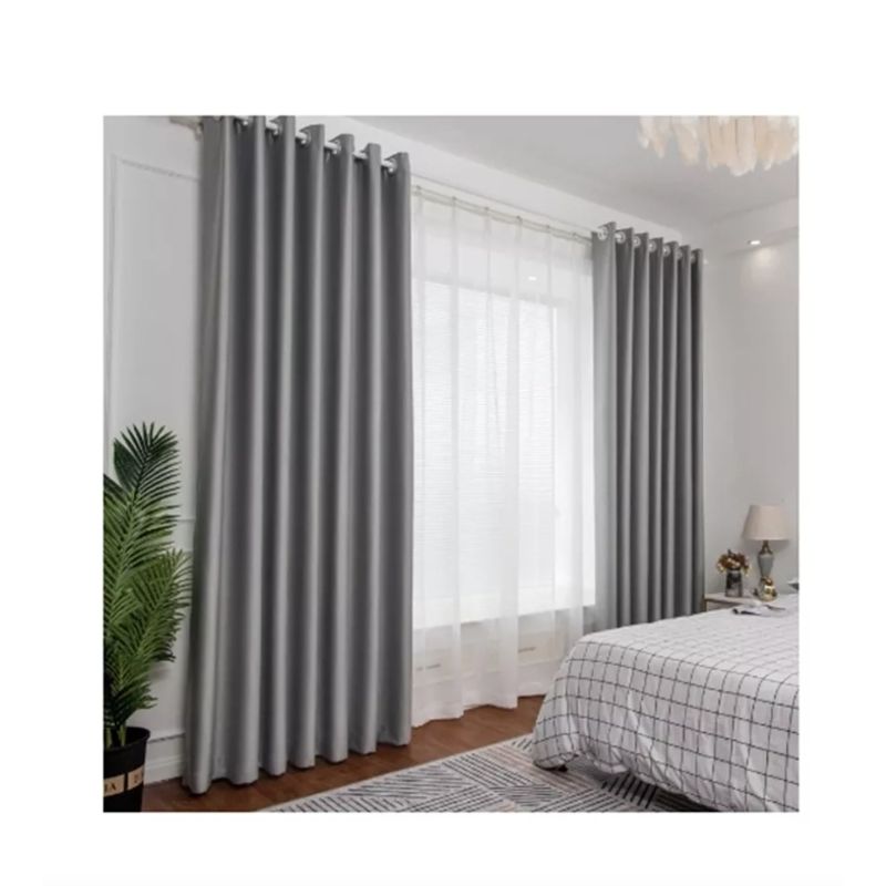 GENERICO - 2 Cortinas Opacas Para Sala De Estar O Habitación 140x240cm