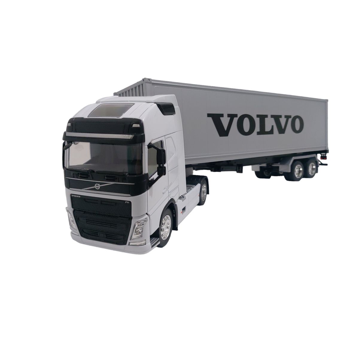 WELLY - Camion Volvo FH 500 Blanco C/Remolque Escala 1.32