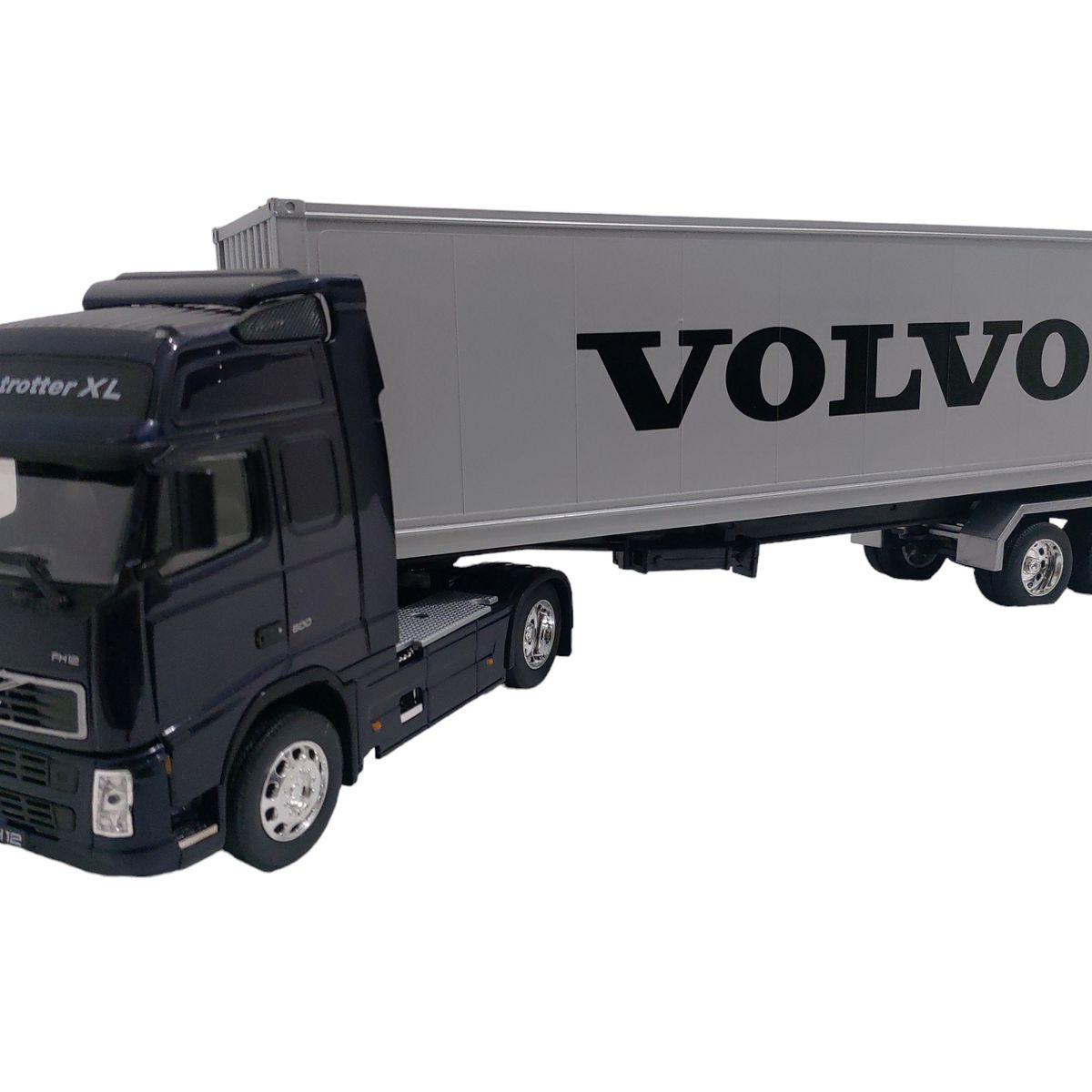 WELLY - Camión Volvo FH12 con Remolque Azul Escala 132 Welly