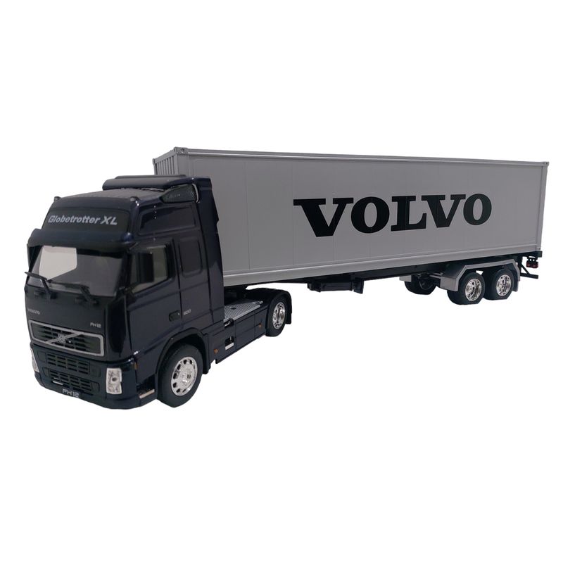 WELLY - Camion Volvo FH 12 Azul C/Remolque Escala 1.32