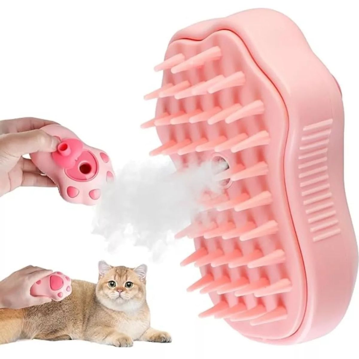 GENERICO - Cepillo De Vapor Vaporizado 3 En 1 Para Gatos