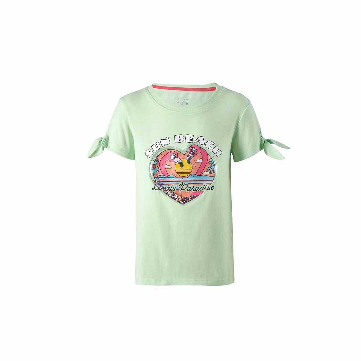 FASHION'S PARK - Polera Niña Print Verde Claro Fashion's Park