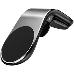 GENERICO - Soporte Magnético Negro De Auto Para Teléfono Celular Imán Rejilla