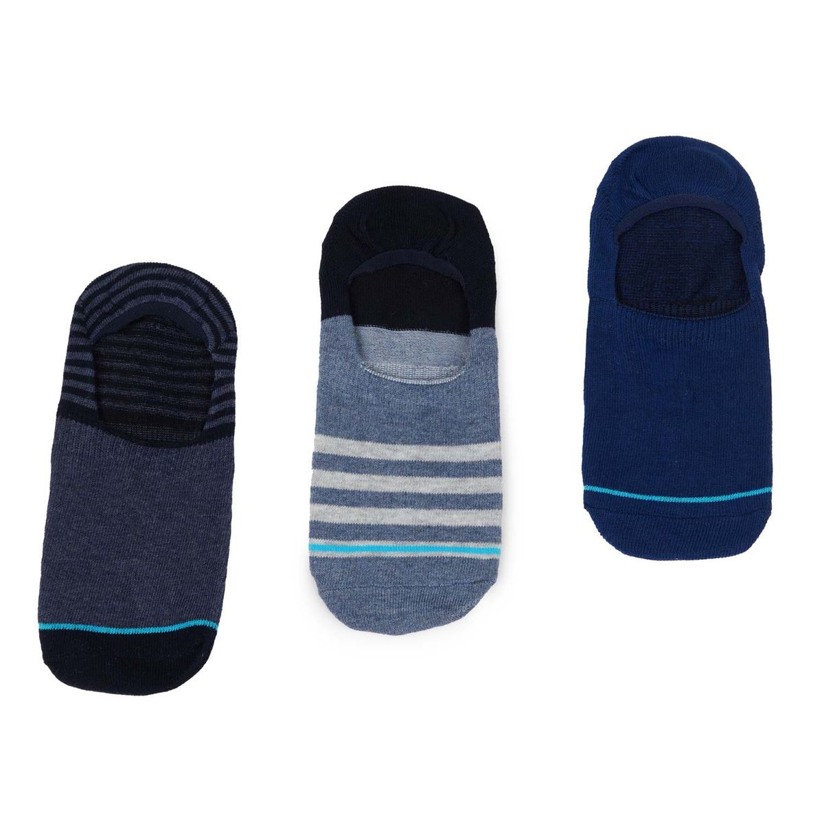 FASHION'S PARK - Calceta Mujer Tripacknvisible Deportiva Azul Marino Fashion's Park