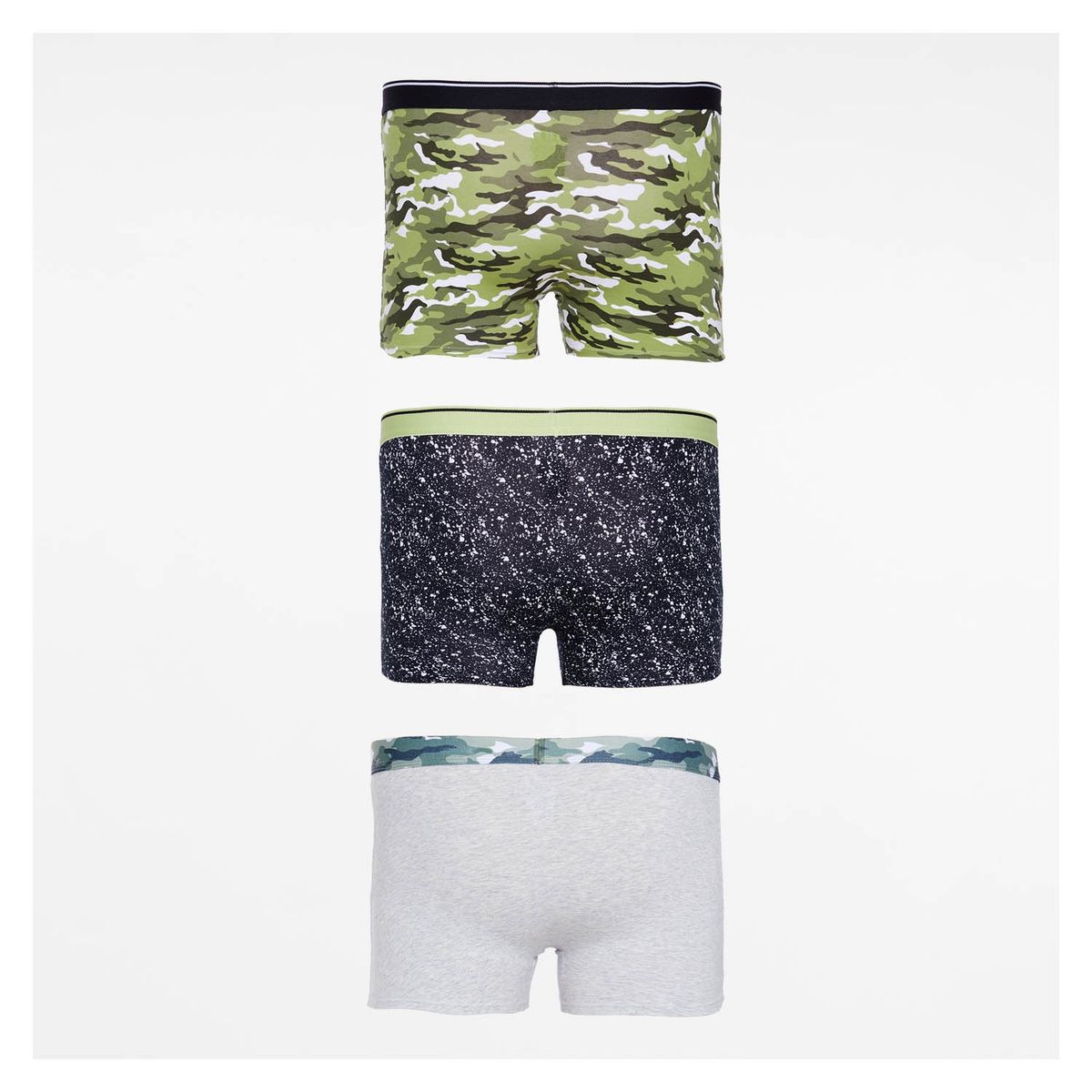 FASHION'S PARK - Boxer Tripack Teens Print Verde Militar Fashion's Park