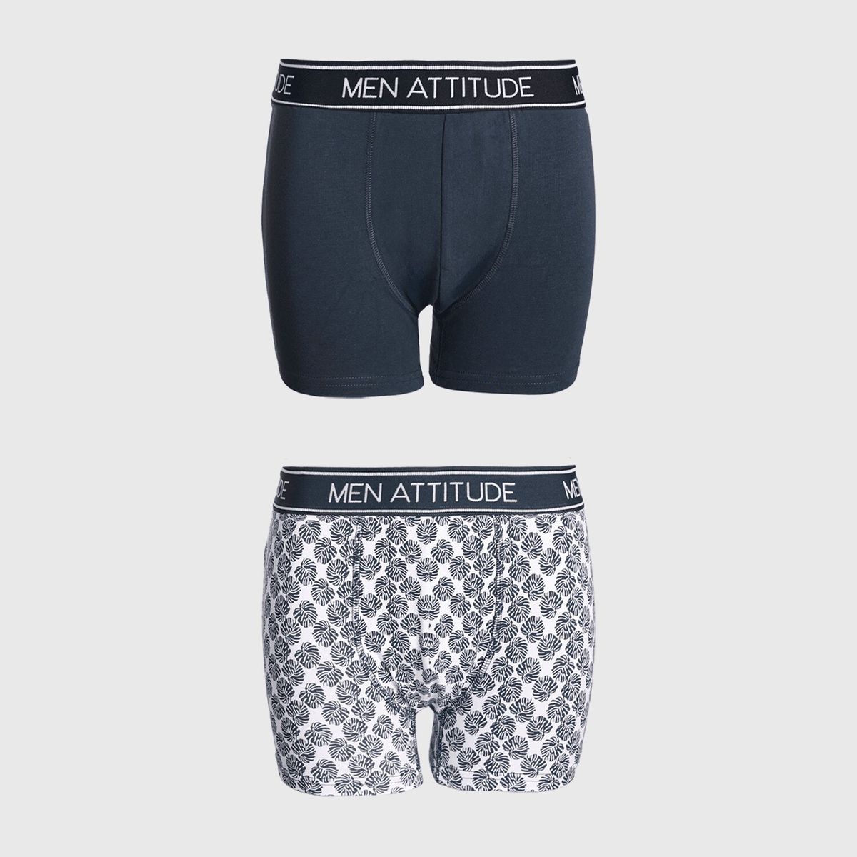 FASHION'S PARK - Boxer Hombre Bipack Azul Piedra Fashion's Park