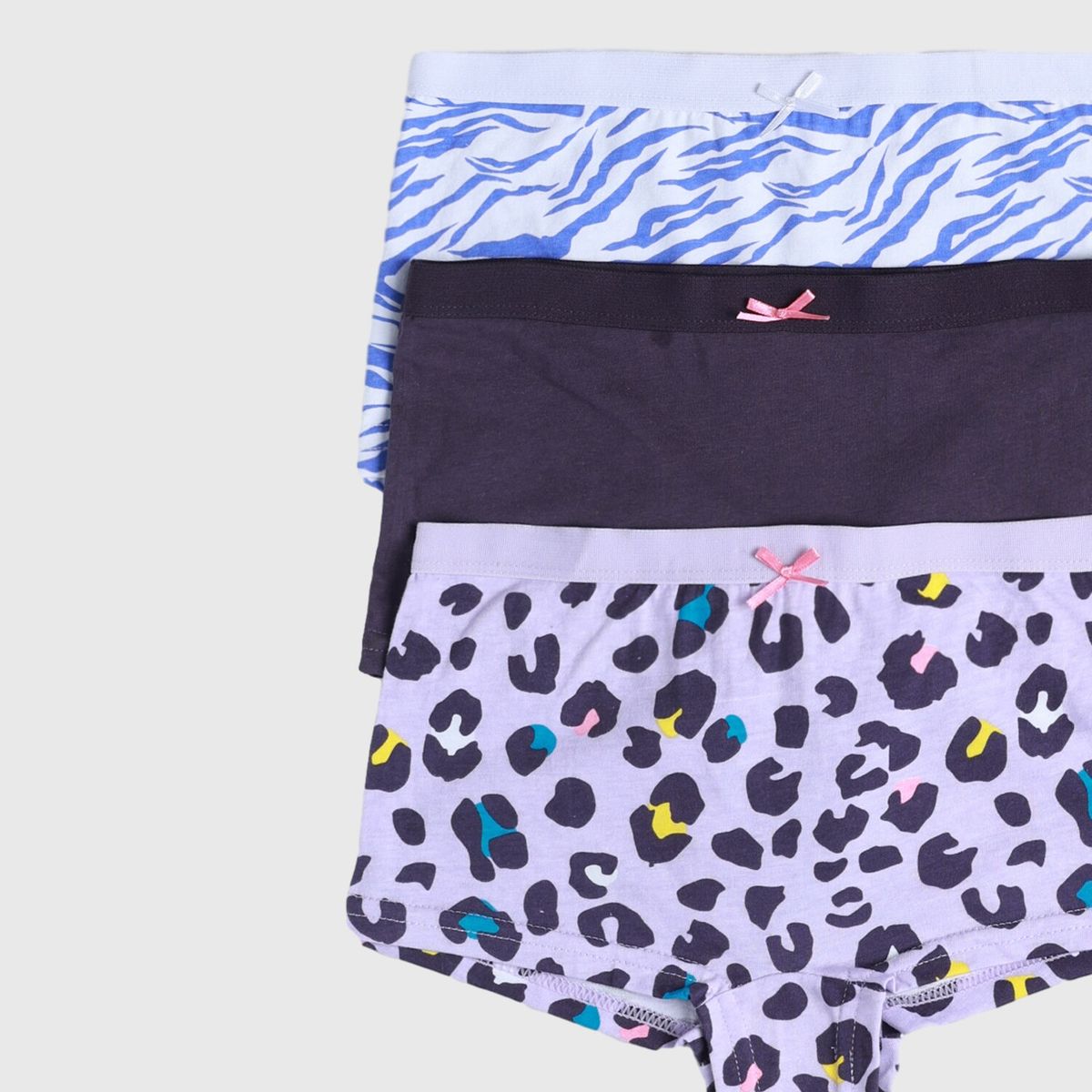 FASHION'S PARK - Calzón Niña Tripack Pantaleta Print Lila Fashion's Park