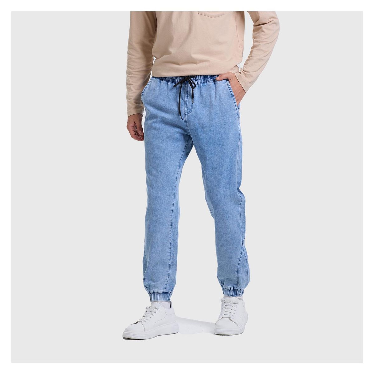 FASHION'S PARK - Jeans Hombre Jogger Lavado Azul Claro Fashion's Park