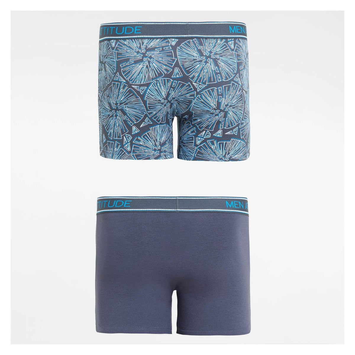 FASHION'S PARK - Boxer Bipack Liso/Estampado Azul Marino Fashion's Park