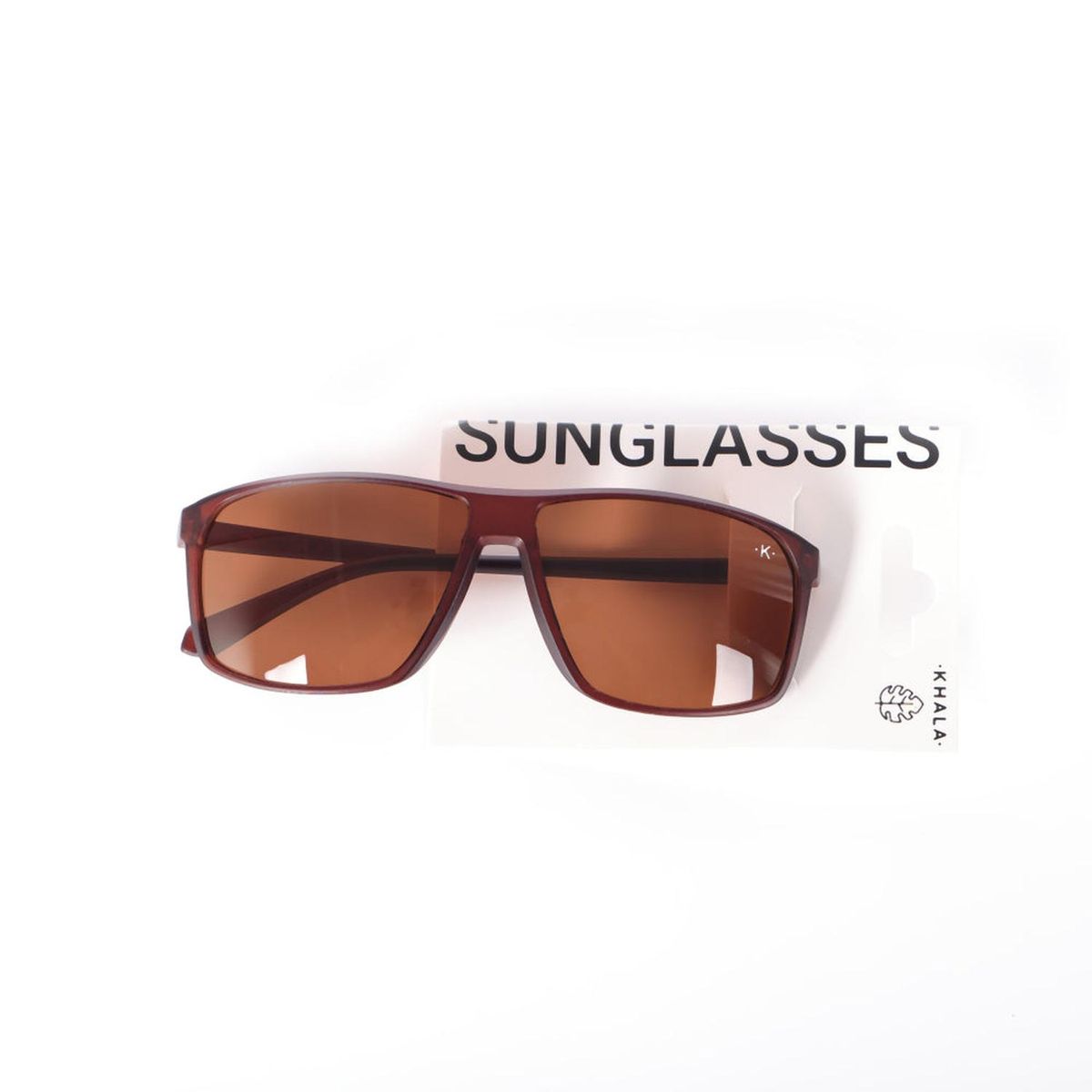 HOMEWELL - Lentes De Sol Cuadrado Café Uv400 HOMEWELL