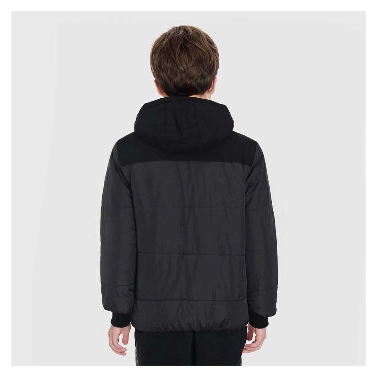 FASHION'S PARK - Parka Niño Cortes Militar Gris Melange Fashion's Park