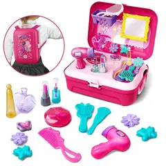 EVERSO - 21pcs Juego De Juguetes De Maquillaje De Rol Para Niños