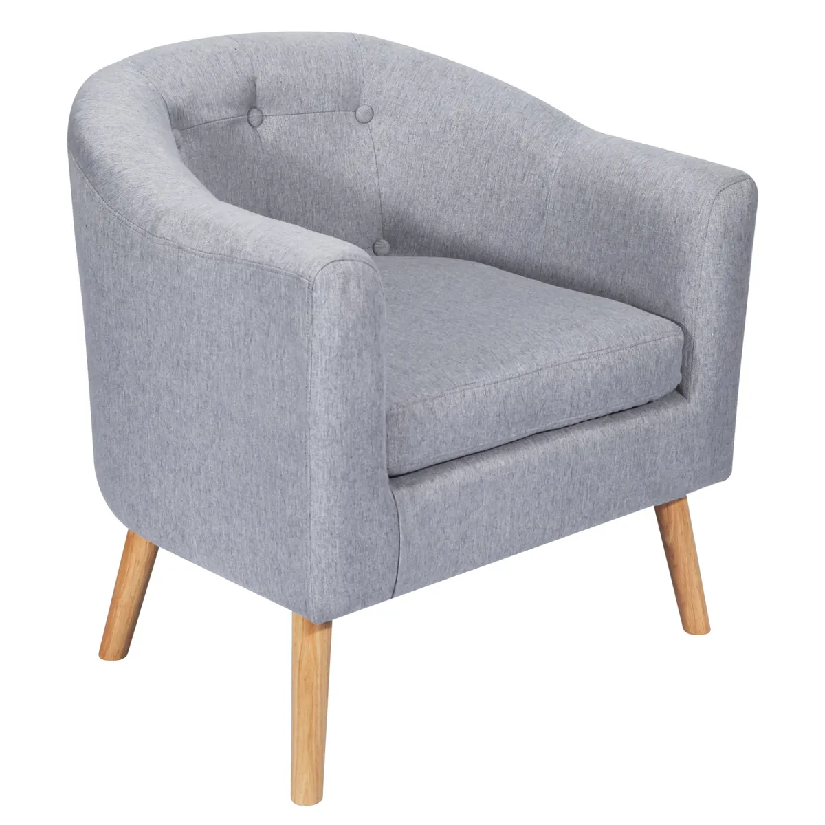 ELEMENT DESIGN - Poltrona 70x60x77CM para Dormitorio Apartamento Oficina Gris