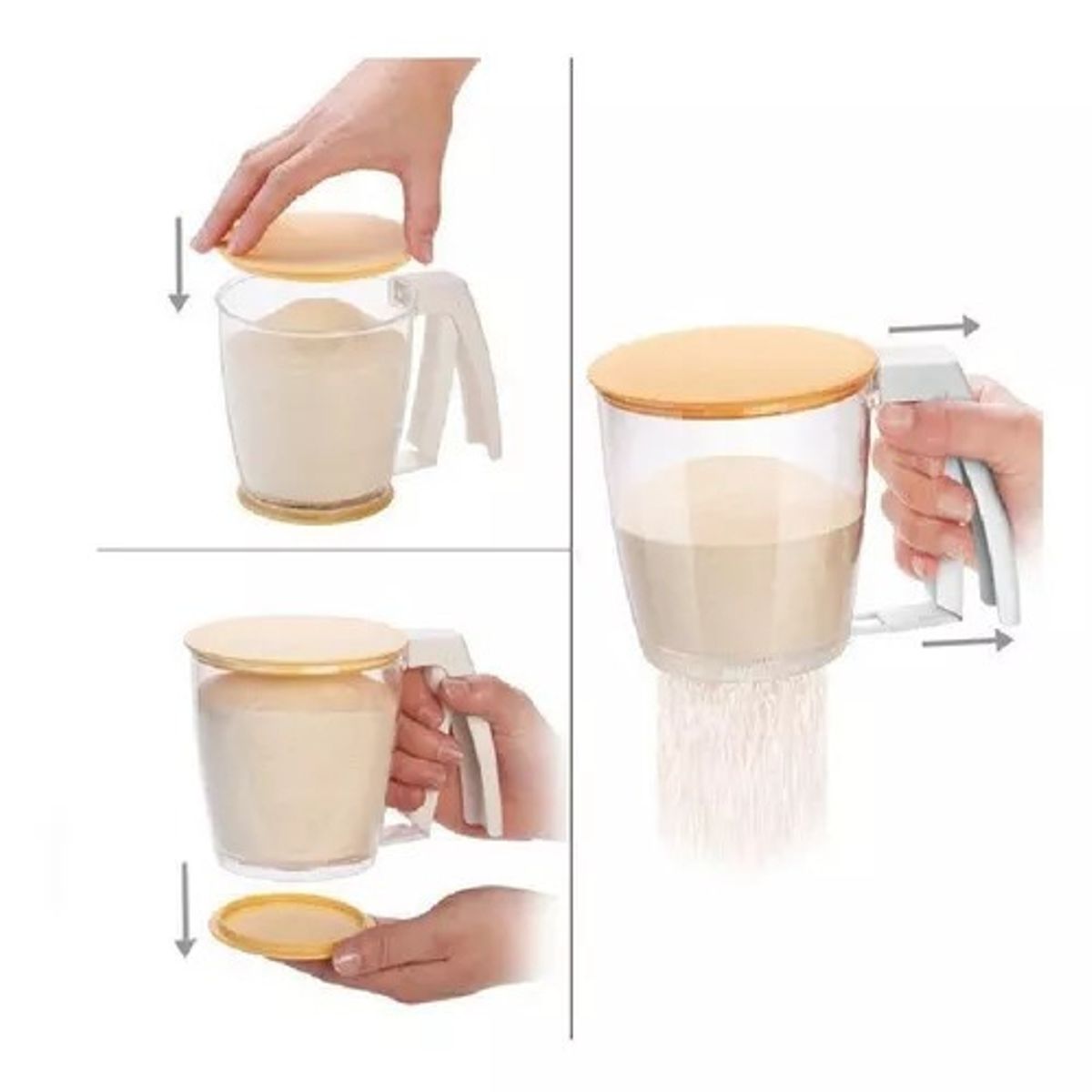 GENERICO - Tamizador Cernidor De Harina Reposteria Azúcar Manual