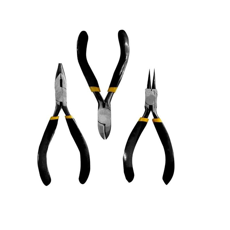 GENERICO - Pack 3 Mini Alicates 5 PuLG 120mm Profesional