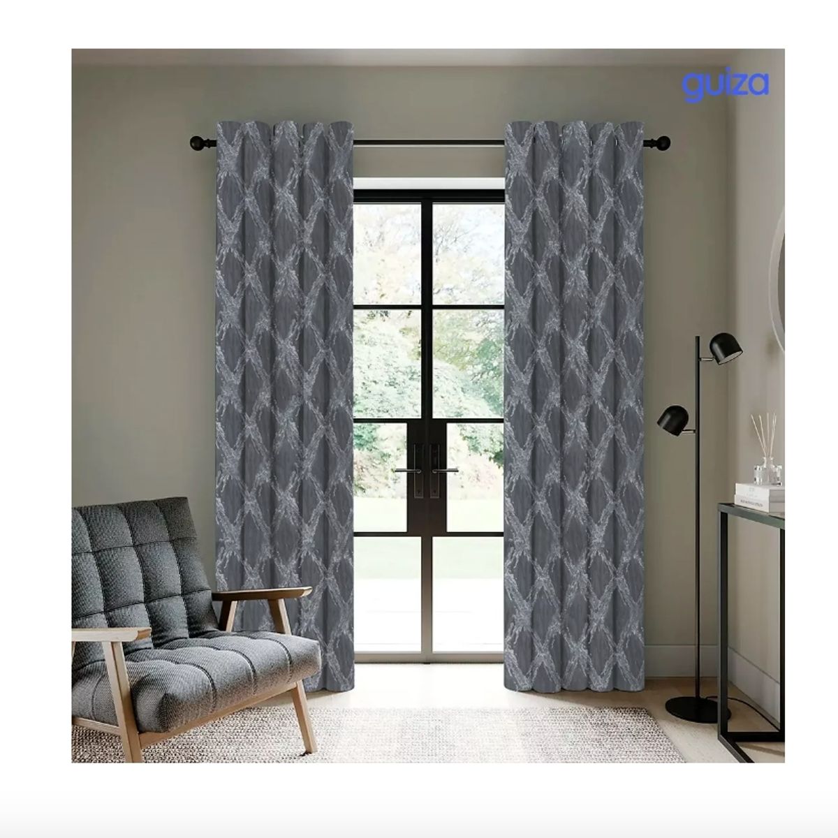 GENERICO - Cortina Blackout Termicas Engomadas 2 Paños