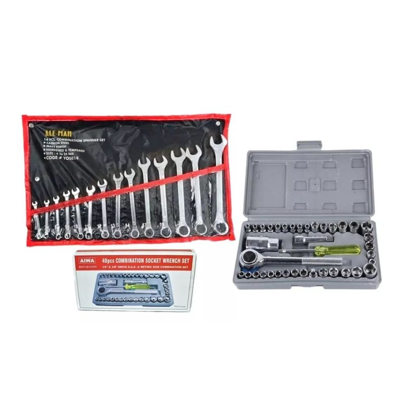 GENERICO - Set Juego De 14 Llaves Punta Corona + Caja De Dados 40 Piezas