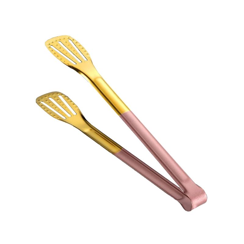 SANTU HOME & DECO - Pinza Tenaza Cocina Asado 23 Cm Rosa