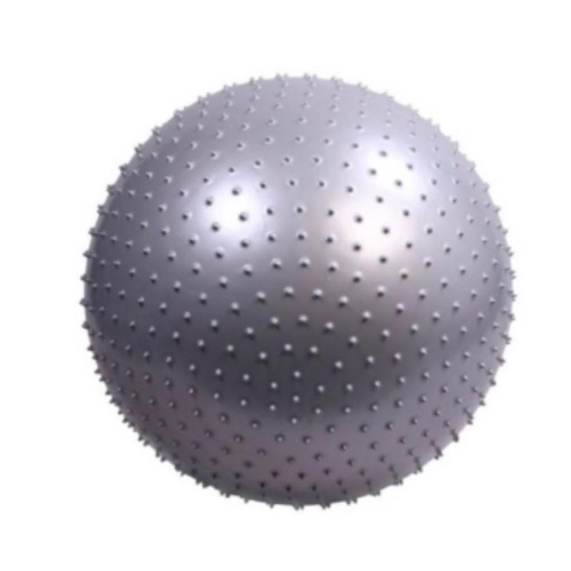 AK SPORT - Pelota Balón Pilates  Yoga  Masaje Erizo 75cm Gris