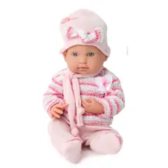 SPACEZAT - Muñeca Bebe Reborn 35 cm con Accesorios Rosa