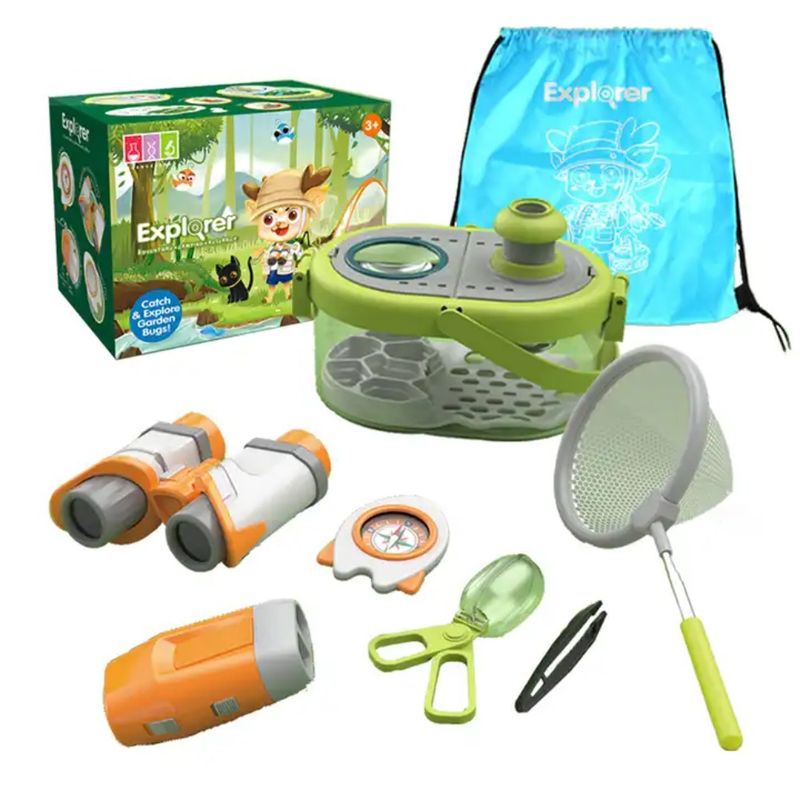 SPACEZAT - Set de Explorador Atrapa y Colecciona Insectos 9 piezas