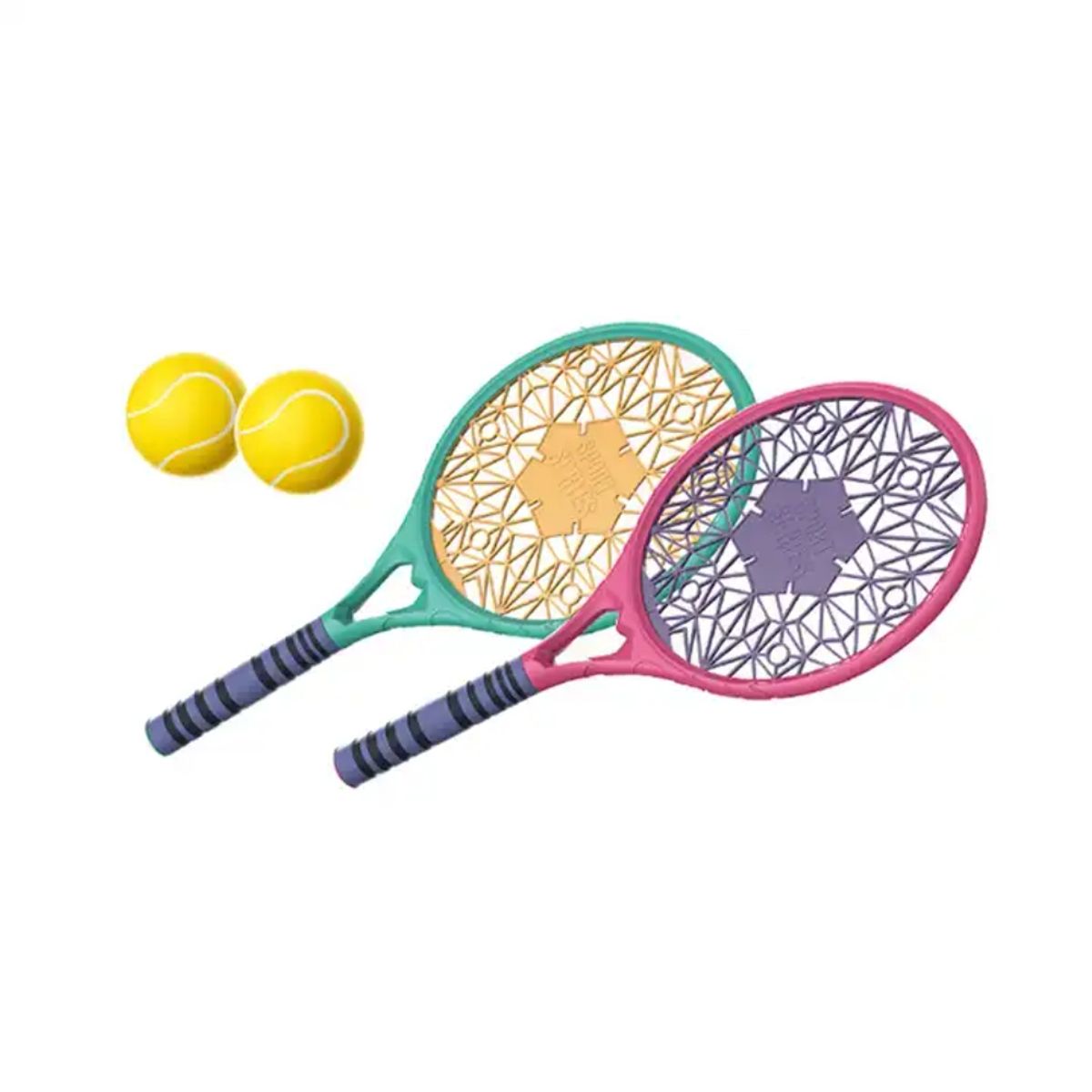 SPACEZAT - Set de 2 raquetas de Tenis con 2 Pelotas Incluidas