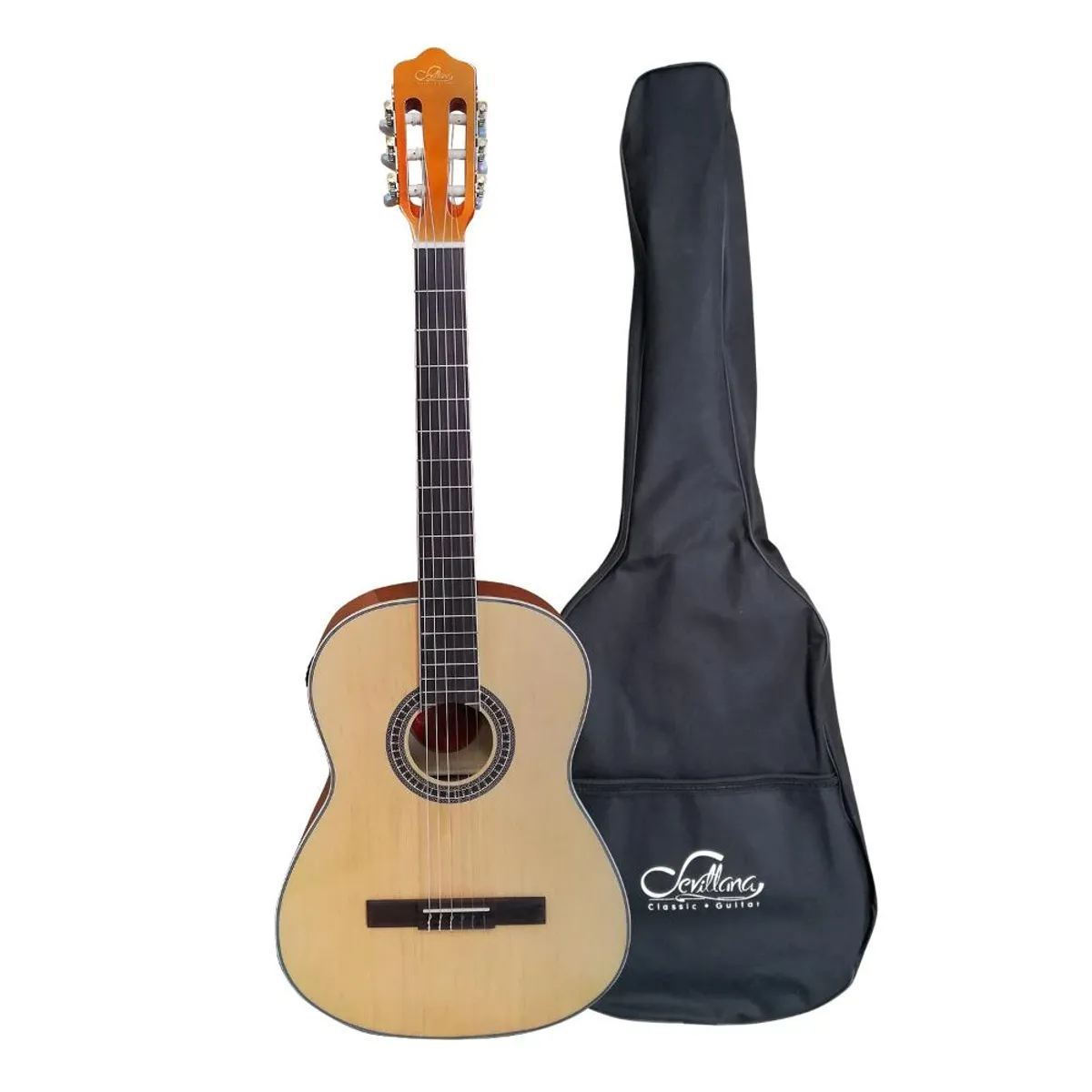 SEVILLANA - Guitarra Electroacustica Delgada 39" Sevillana 8942 Natural - Crema