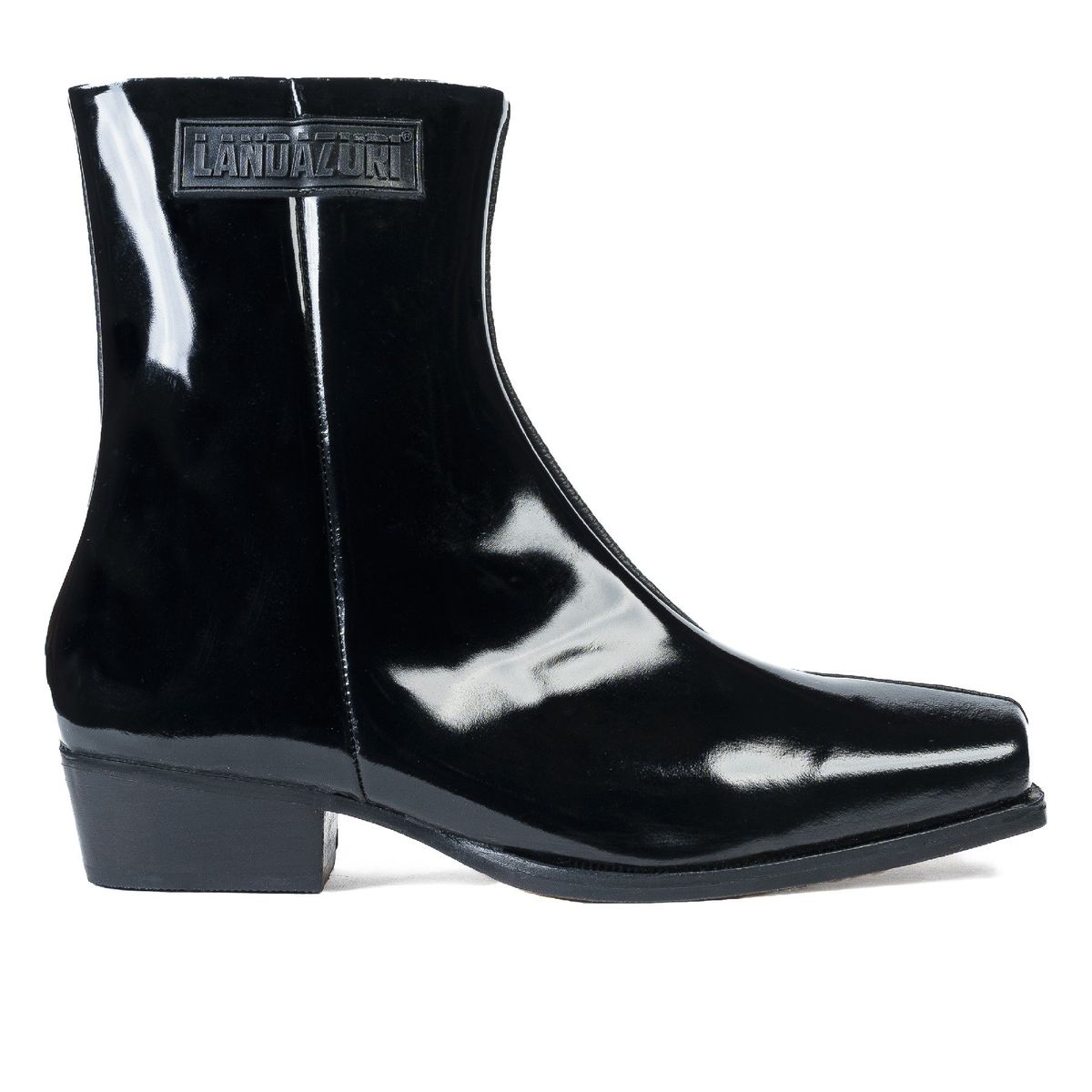 LANDAZURI - Botín Cuero Poseidón Negro Landazuri