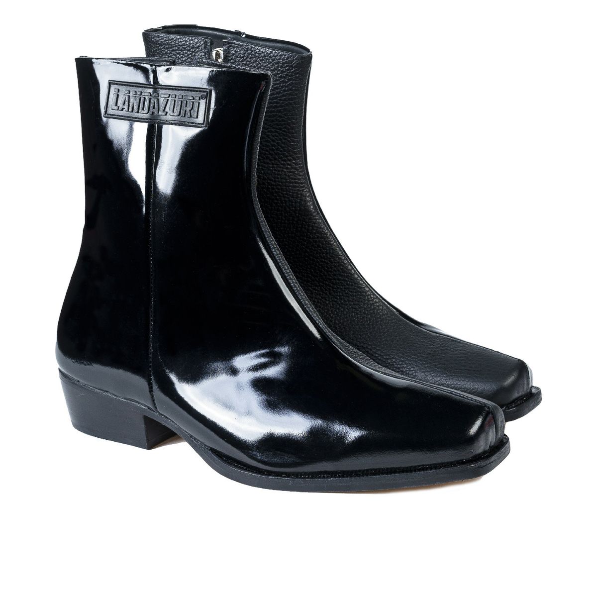 LANDAZURI - Botín Cuero Poseidón Negro Landazuri