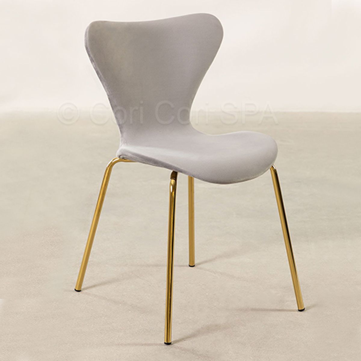 CORI CORI - Silla Corazón Gold Gris