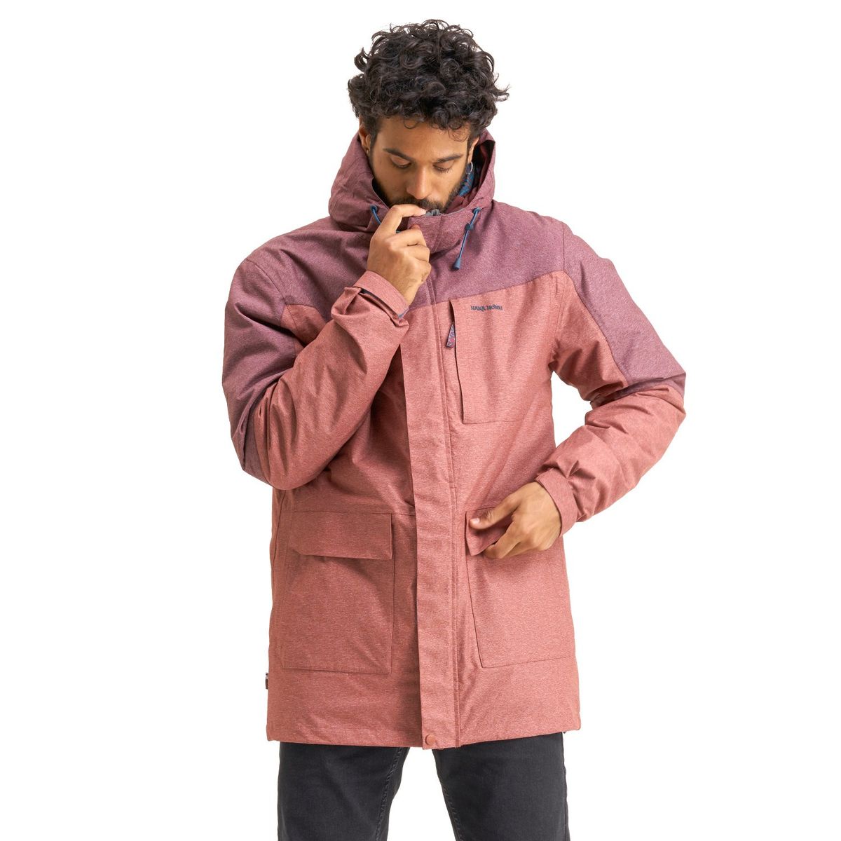 HAKA HONU - Chaqueta Hombre Perro Guapo Rojo Haka Honu